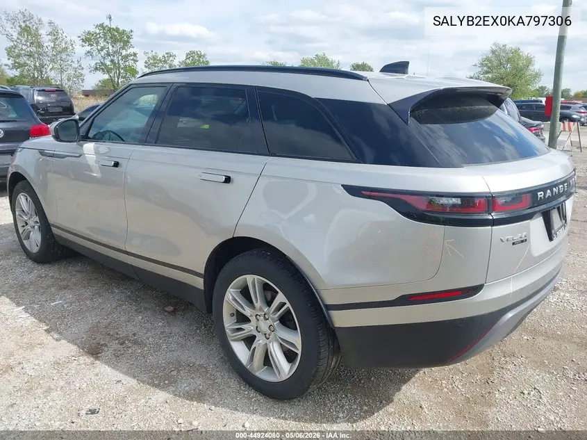 2019 Land Rover Range Rover Velar P250 S VIN: SALYB2EX0KA797306 Lot: 44924080