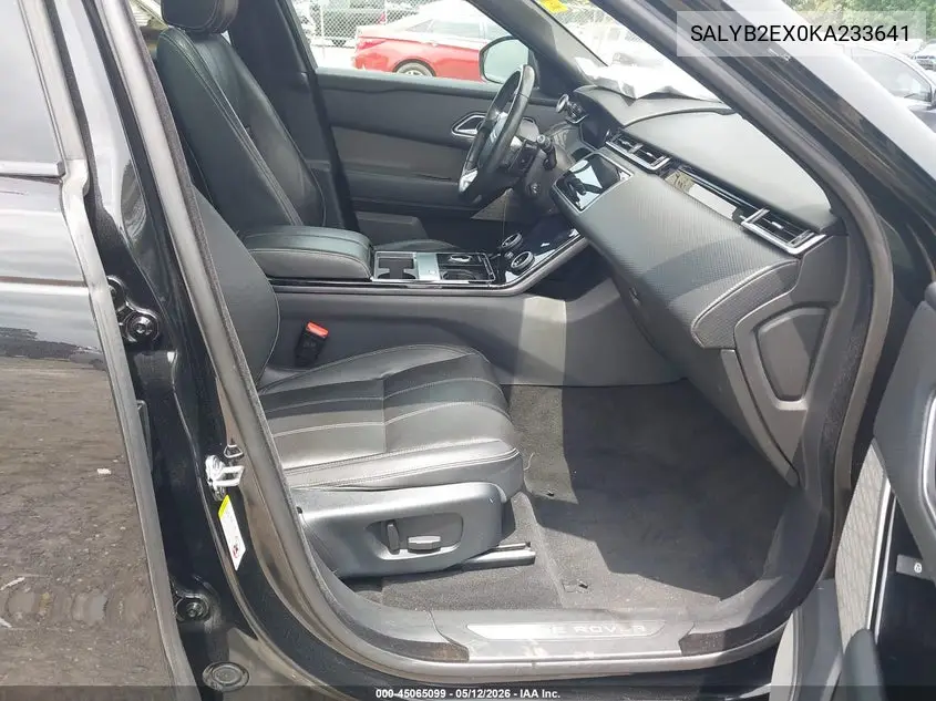 2019 Land Rover Range Rover Velar P250 S VIN: SALYB2EX0KA233641 Lot: 45065099