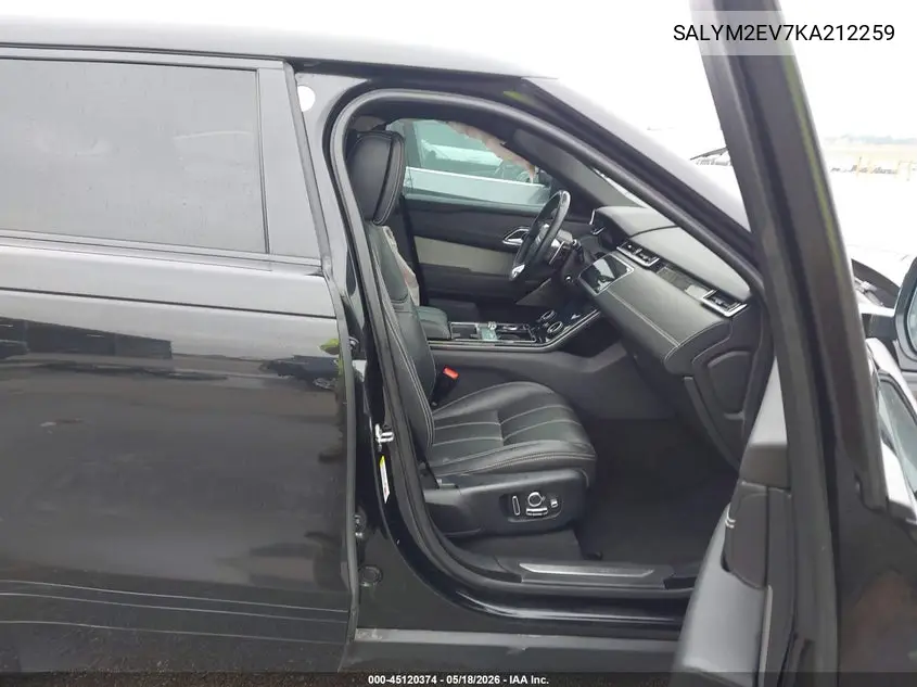 2019 Land Rover Range Rover Velar P380 R-Dynamic Hse VIN: SALYM2EV7KA212259 Lot: 45120374