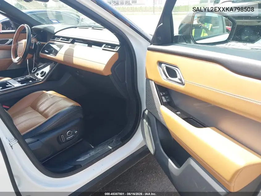 2019 Land Rover Range Rover Velar P250 R-Dynamic Se VIN: SALYL2EXXKA798508 Lot: 45387801