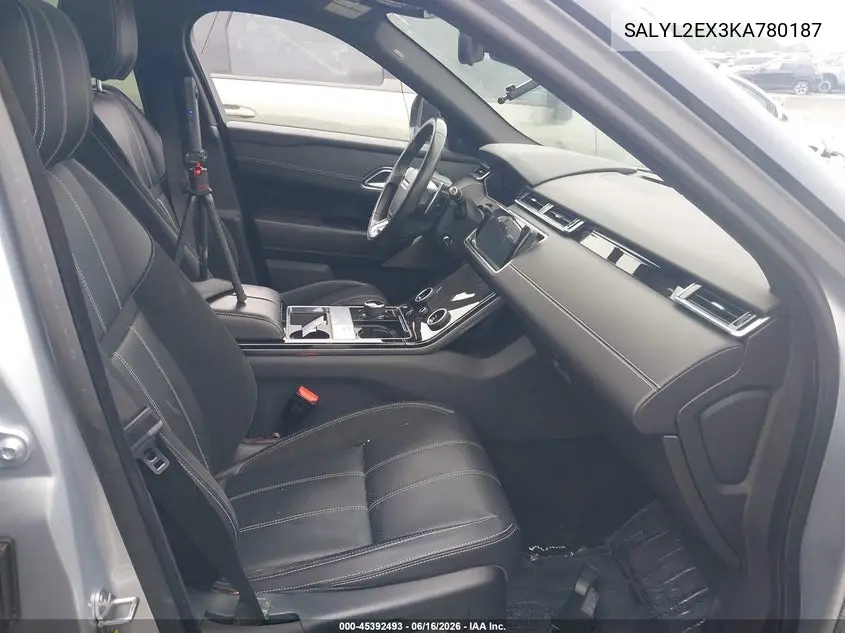 2019 Land Rover Range Rover Velar P250 R-Dynamic Se VIN: SALYL2EX3KA780187 Lot: 45392493