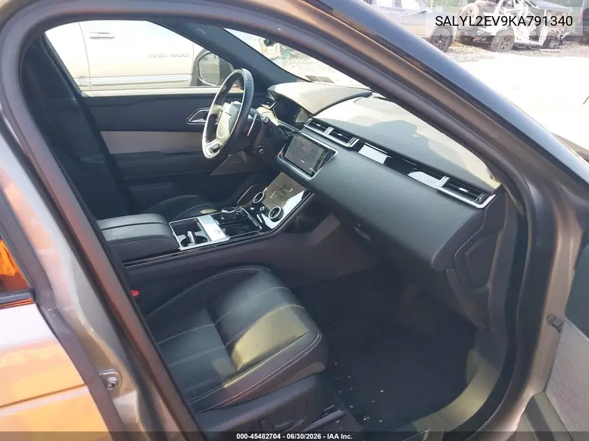 2019 Land Rover Range Rover Velar P340 R-Dynamic Se/P380 R-Dynamic Se VIN: SALYL2EV9KA791340 Lot: 45482704