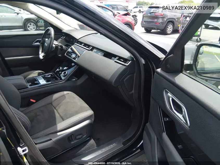 2019 Land Rover Range Rover Velar P250 VIN: SALYA2EX9KA210989 Lot: 45644855