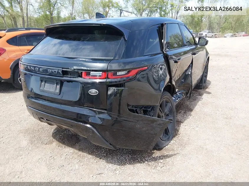 2020 Land Rover Range Rover Velar P250 R-Dynamic S VIN: SALYK2EX3LA266084 Lot: 44925836