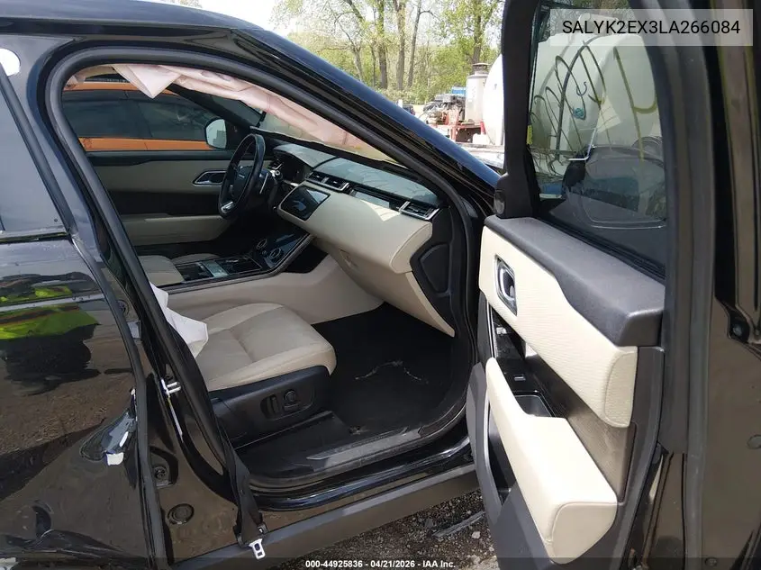 2020 Land Rover Range Rover Velar P250 R-Dynamic S VIN: SALYK2EX3LA266084 Lot: 44925836