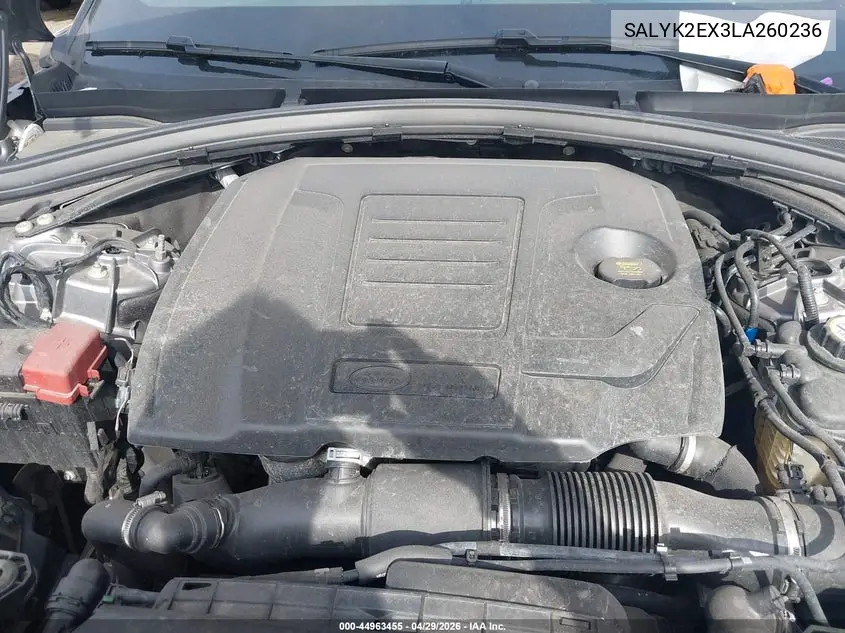 2020 Land Rover Range Rover Velar P250 R-Dynamic S VIN: SALYK2EX3LA260236 Lot: 44963455