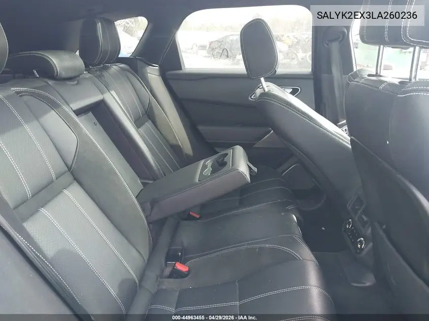 2020 Land Rover Range Rover Velar P250 R-Dynamic S VIN: SALYK2EX3LA260236 Lot: 44963455