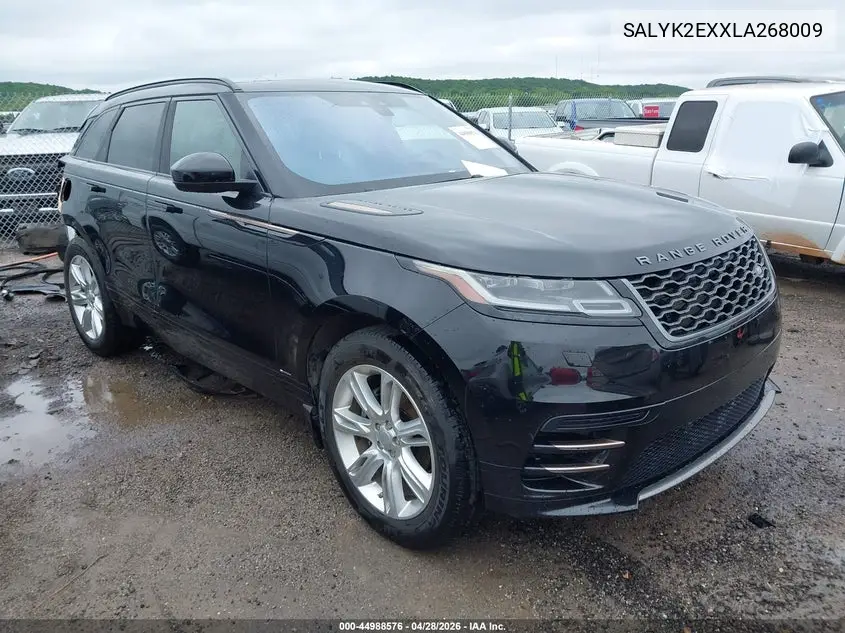 2020 Land Rover Range Rover Velar P250 R-Dynamic S VIN: SALYK2EXXLA268009 Lot: 44988576