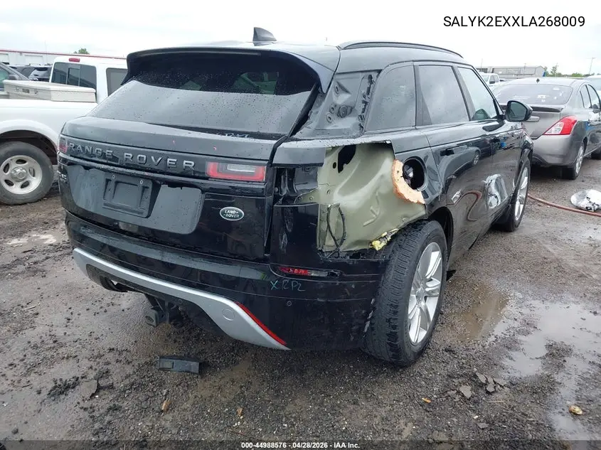 2020 Land Rover Range Rover Velar P250 R-Dynamic S VIN: SALYK2EXXLA268009 Lot: 44988576