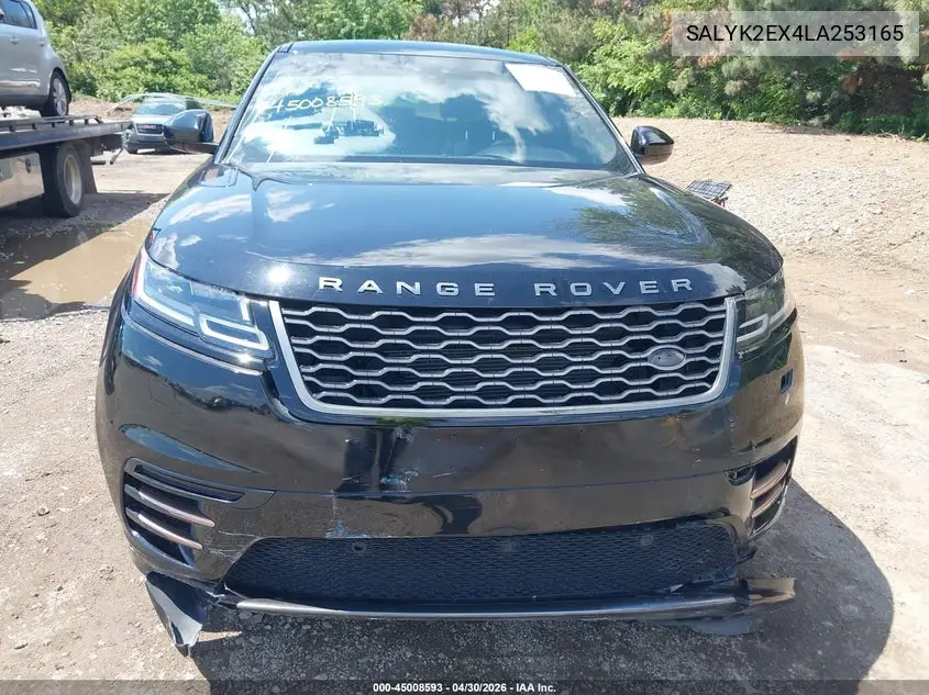 2020 Land Rover Range Rover Velar P250 R-Dynamic S VIN: SALYK2EX4LA253165 Lot: 45008593