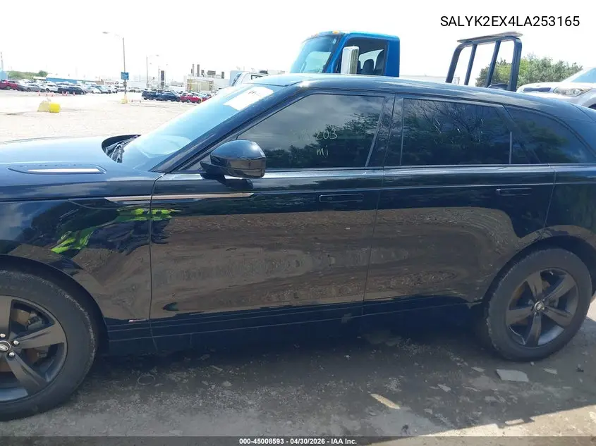 2020 Land Rover Range Rover Velar P250 R-Dynamic S VIN: SALYK2EX4LA253165 Lot: 45008593