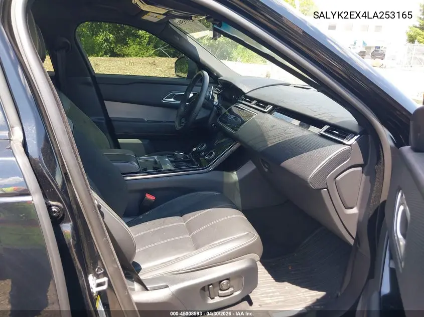 2020 Land Rover Range Rover Velar P250 R-Dynamic S VIN: SALYK2EX4LA253165 Lot: 45008593