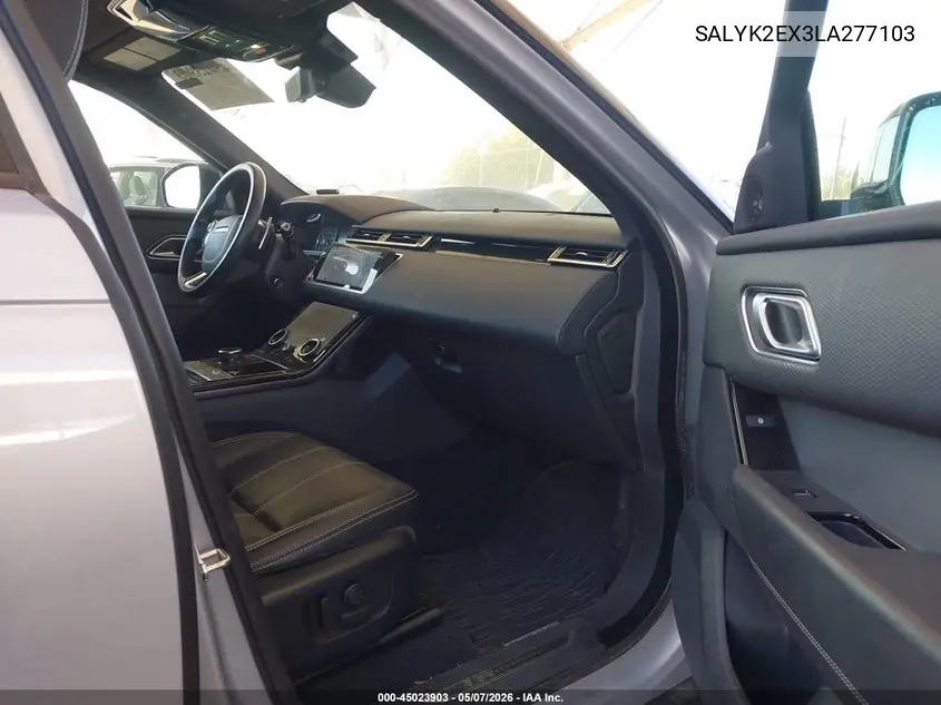 2020 Land Rover Range Rover Velar P250 R-Dynamic S VIN: SALYK2EX3LA277103 Lot: 45023903