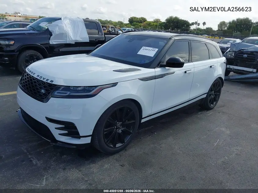 2020 Land Rover Range Rover Velar P380 R-Dynamic Hse VIN: SALYM2EV0LA256623 Lot: 45051259