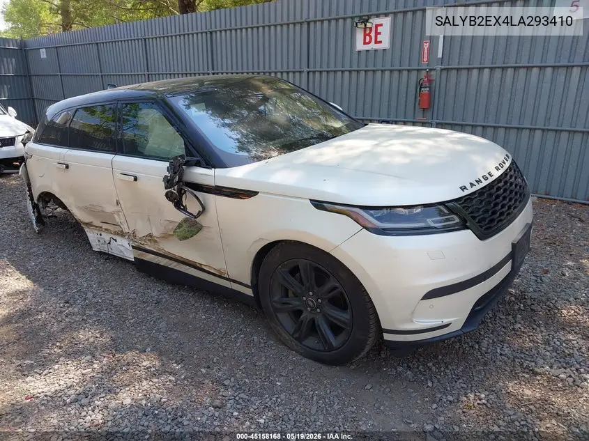 2020 Land Rover Range Rover Velar P250 S VIN: SALYB2EX4LA293410 Lot: 45158168