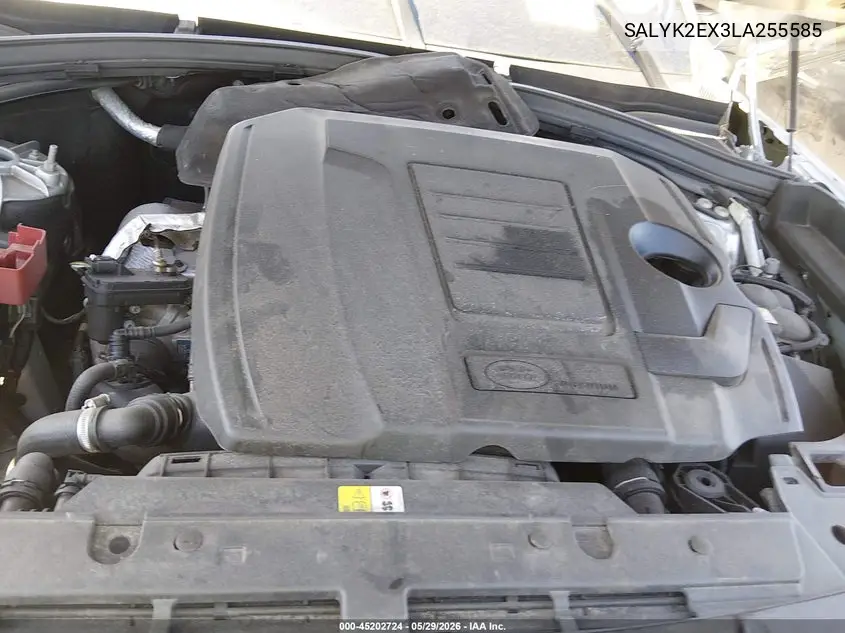 2020 Land Rover Range Rover Velar P250 R-Dynamic S VIN: SALYK2EX3LA255585 Lot: 45202724