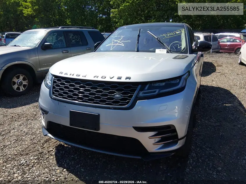 2020 Land Rover Range Rover Velar P250 R-Dynamic S VIN: SALYK2EX3LA255585 Lot: 45202724
