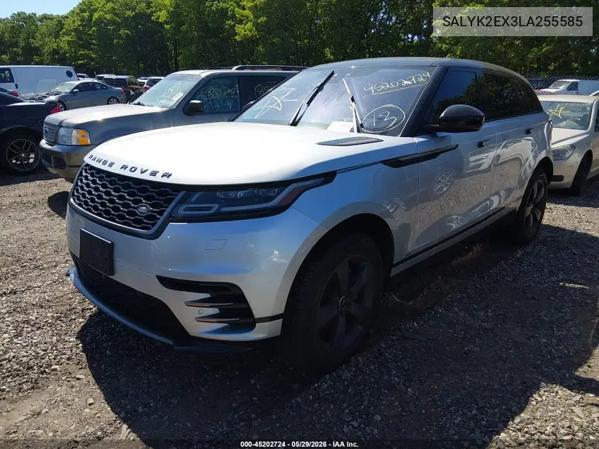 2020 Land Rover Range Rover Velar P250 R-Dynamic S VIN: SALYK2EX3LA255585 Lot: 45202724