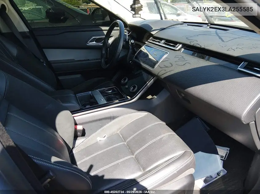 2020 Land Rover Range Rover Velar P250 R-Dynamic S VIN: SALYK2EX3LA255585 Lot: 45202724
