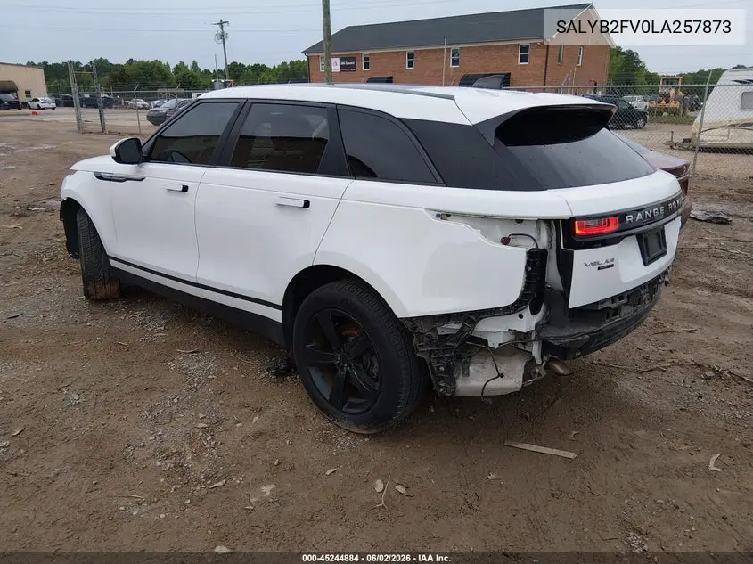 2020 Land Rover Range Rover Velar P340 S VIN: SALYB2FV0LA257873 Lot: 45244884