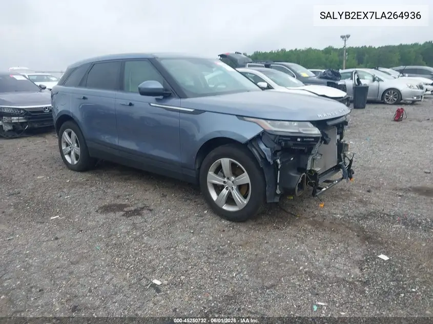 2020 Land Rover Range Rover Velar P250 S VIN: SALYB2EX7LA264936 Lot: 45250732