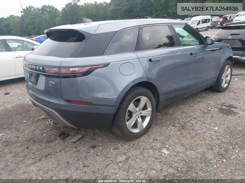 2020 Land Rover Range Rover Velar P250 S VIN: SALYB2EX7LA264936 Lot: 45250732