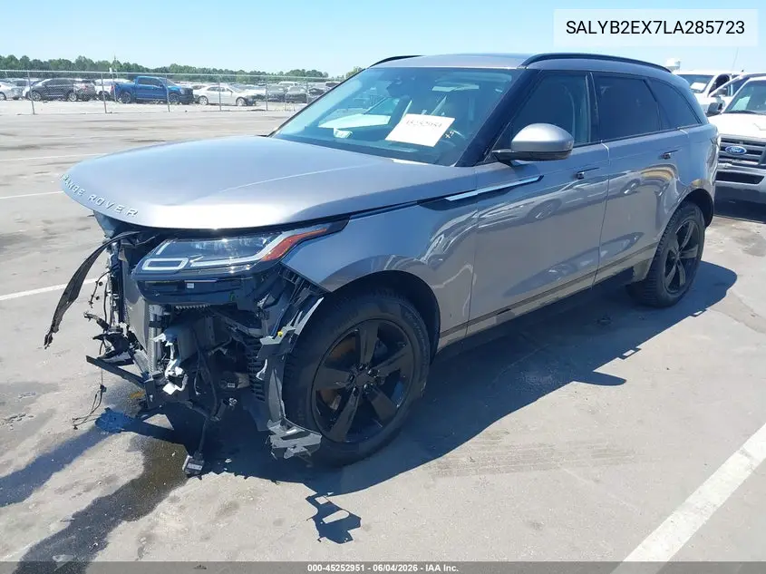 2020 Land Rover Range Rover Velar P250 S VIN: SALYB2EX7LA285723 Lot: 45252951
