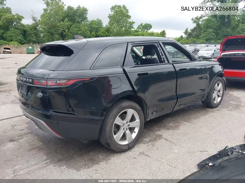 2020 Land Rover Range Rover Velar P250 S VIN: SALYB2EX0LA266804 Lot: 45311607