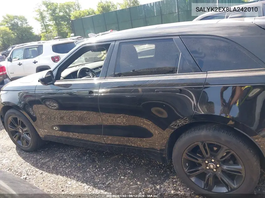 2020 Land Rover Range Rover Velar P250 R-Dynamic S VIN: SALYK2EX8LA242010 Lot: 45361743