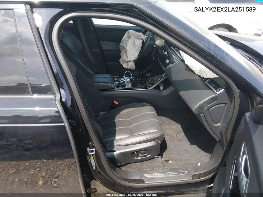 2020 Land Rover Range Rover Velar P250 R-Dynamic S VIN: SALYK2EX2LA251589 Lot: 45462839