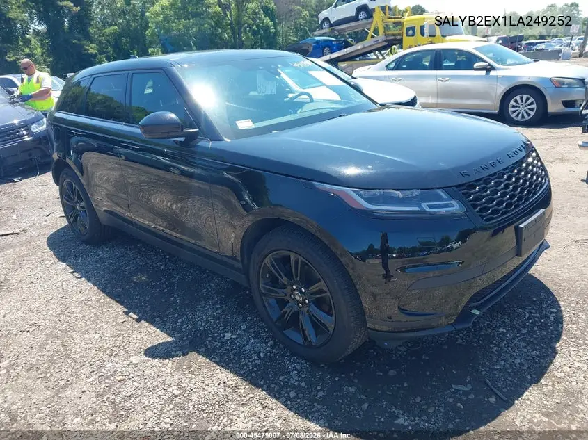 2020 Land Rover Range Rover Velar P250 S VIN: SALYB2EX1LA249252 Lot: 45479007