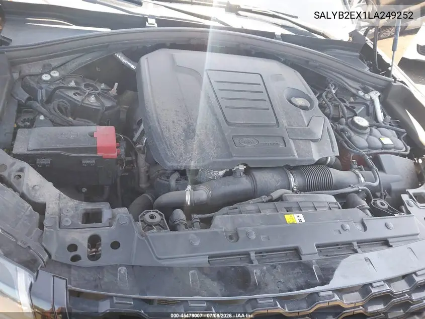 2020 Land Rover Range Rover Velar P250 S VIN: SALYB2EX1LA249252 Lot: 45479007
