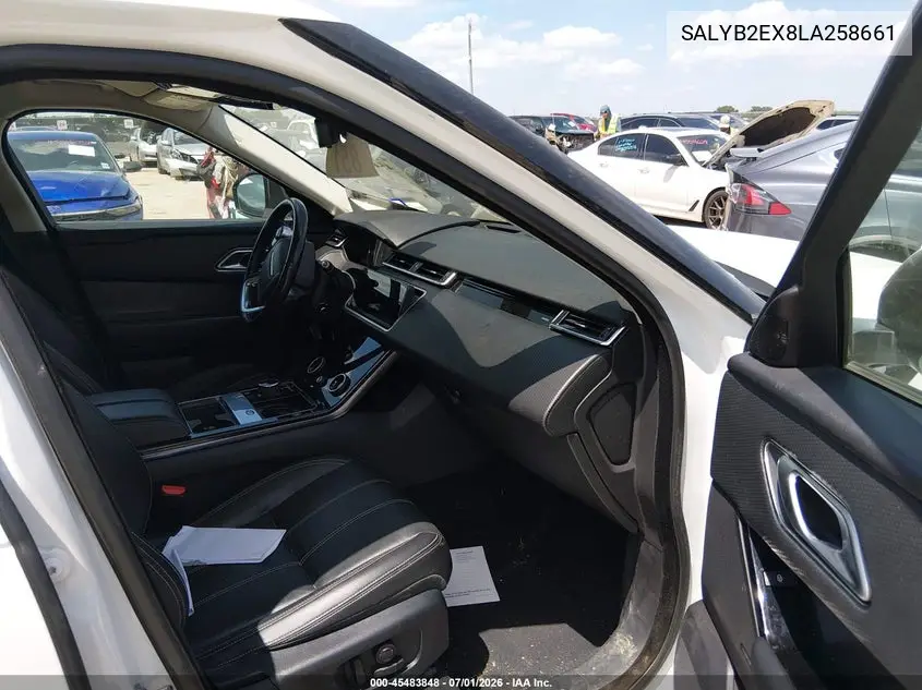 2020 Land Rover Range Rover Velar P250 S VIN: SALYB2EX8LA258661 Lot: 45483848