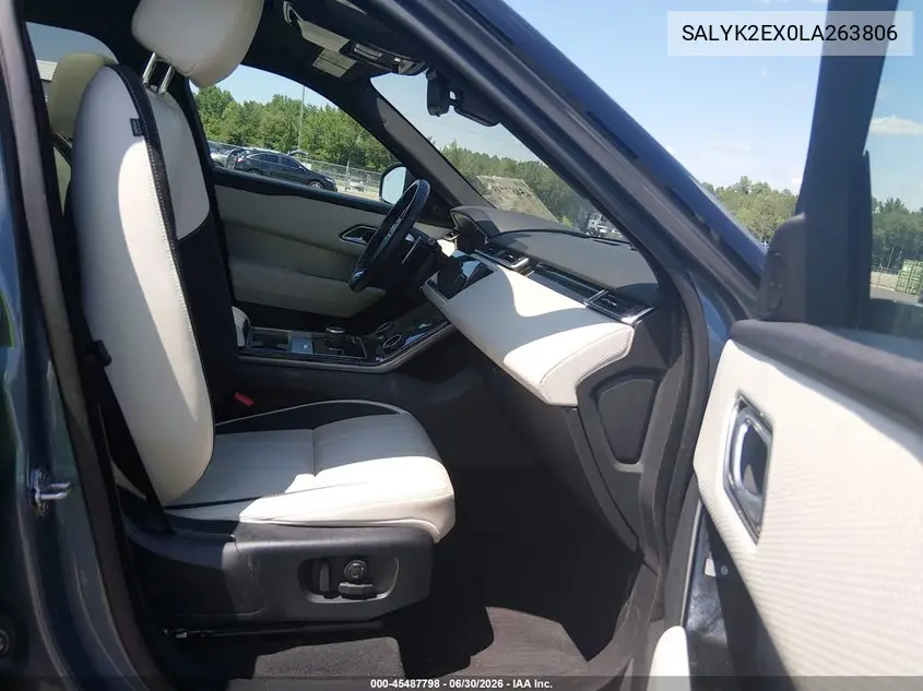 2020 Land Rover Range Rover Velar P250 R-Dynamic S VIN: SALYK2EX0LA263806 Lot: 45487798