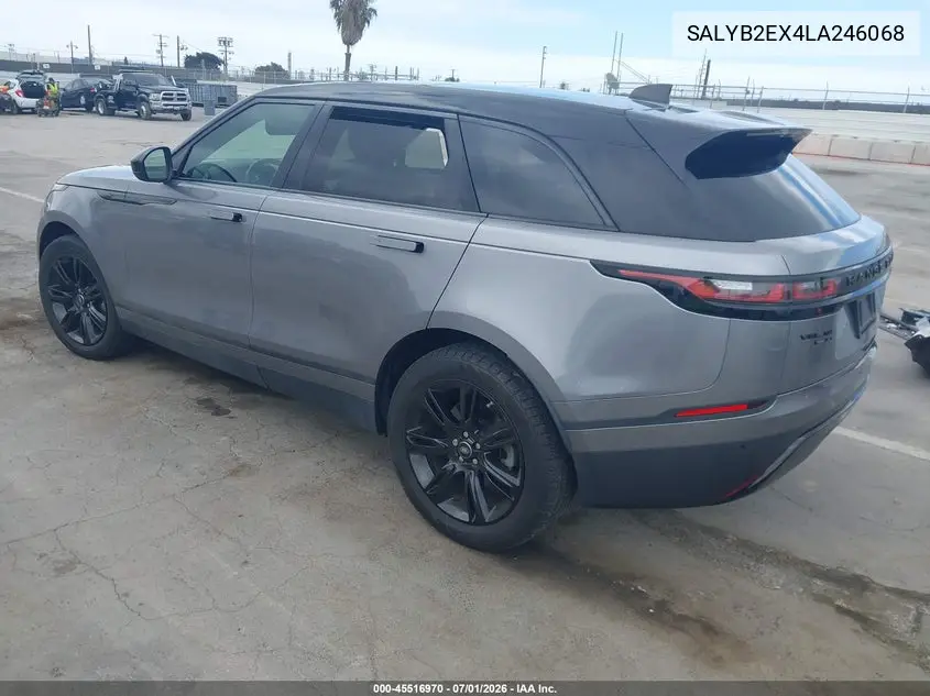 2020 Land Rover Range Rover Velar P250 S VIN: SALYB2EX4LA246068 Lot: 45516970