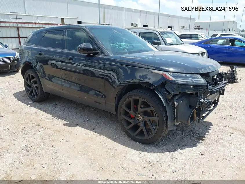 2020 Land Rover Range Rover Velar P250 S VIN: SALYB2EX8LA241696 Lot: 45530005