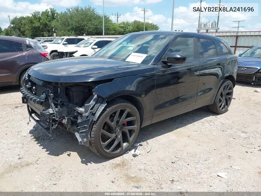 2020 Land Rover Range Rover Velar P250 S VIN: SALYB2EX8LA241696 Lot: 45530005