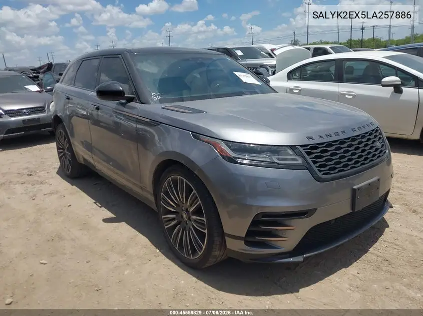 2020 Land Rover Range Rover Velar P250 R-Dynamic S VIN: SALYK2EX5LA257886 Lot: 45559829