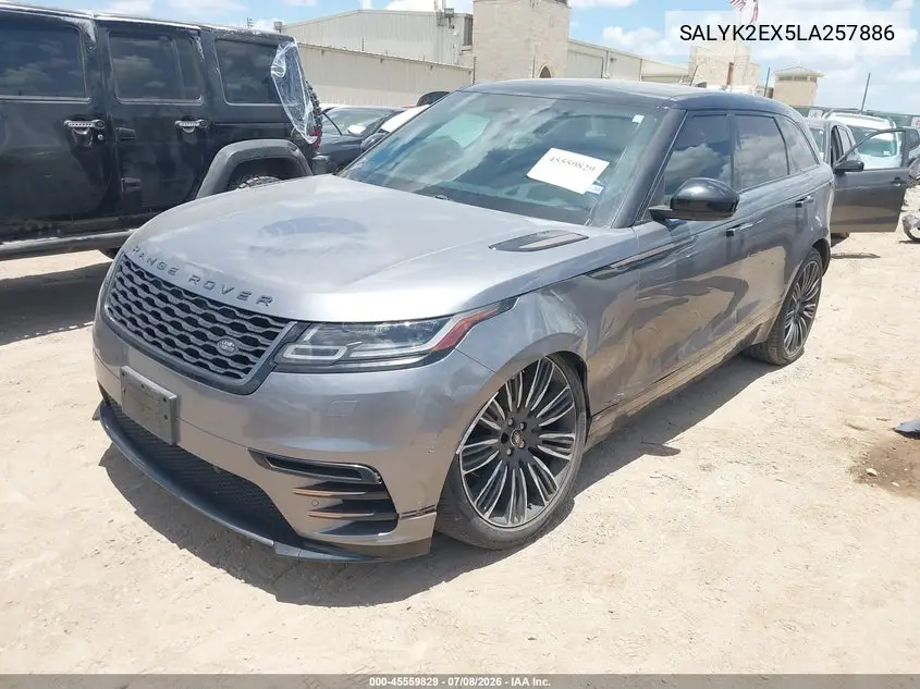 2020 Land Rover Range Rover Velar P250 R-Dynamic S VIN: SALYK2EX5LA257886 Lot: 45559829