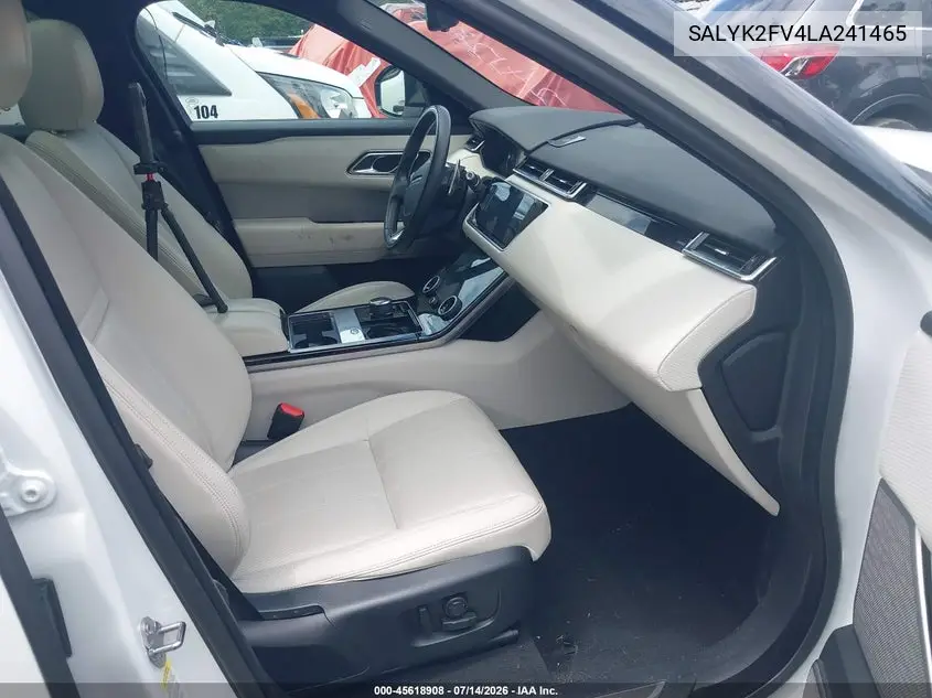 2020 Land Rover Range Rover Velar P340 R-Dynamic S VIN: SALYK2FV4LA241465 Lot: 45618908
