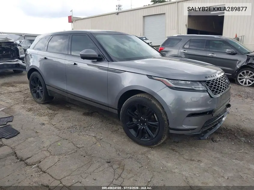 2020 Land Rover Range Rover Velar P250 S VIN: SALYB2EXXLA289877 Lot: 45634100