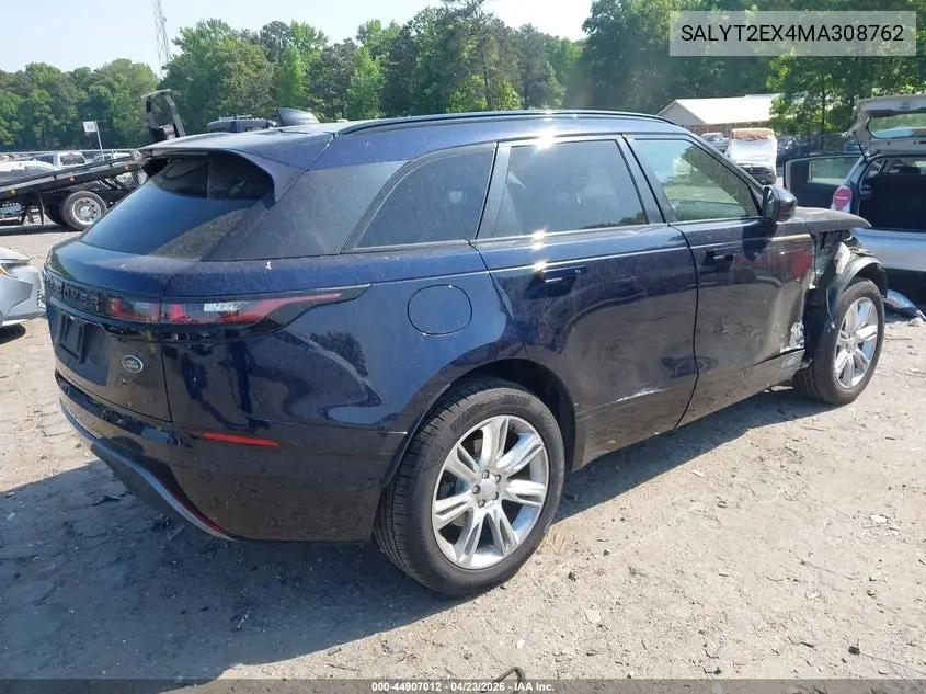 2021 Land Rover Range Rover Velar P250 R-Dynamic S VIN: SALYT2EX4MA308762 Lot: 44907012