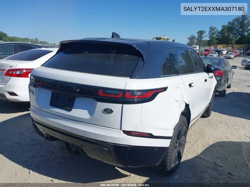 2021 Land Rover Range Rover Velar P250 R-Dynamic S VIN: SALYT2EXXMA307180 Lot: 45125759
