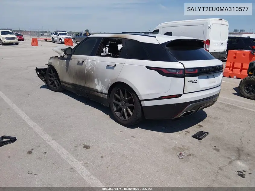 2021 Land Rover Range Rover Velar P340 R-Dynamic S VIN: SALYT2EU0MA310577 Lot: 45273171