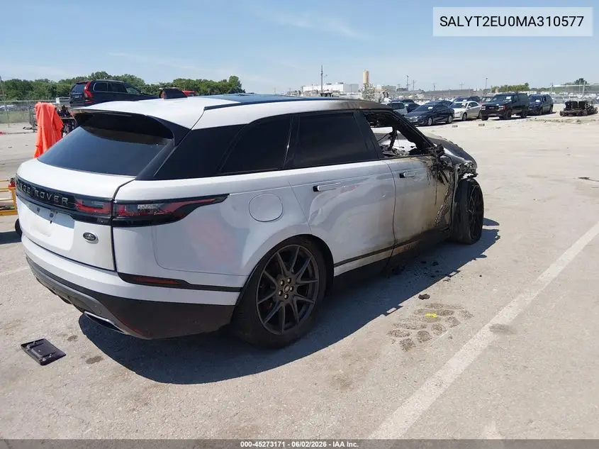 2021 Land Rover Range Rover Velar P340 R-Dynamic S VIN: SALYT2EU0MA310577 Lot: 45273171