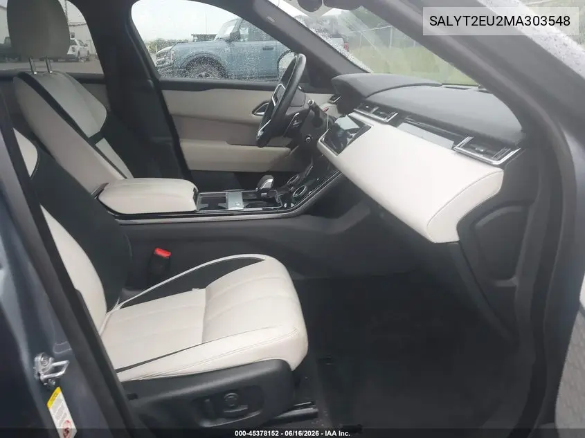2021 Land Rover Range Rover Velar P340 R-Dynamic S VIN: SALYT2EU2MA303548 Lot: 45378152