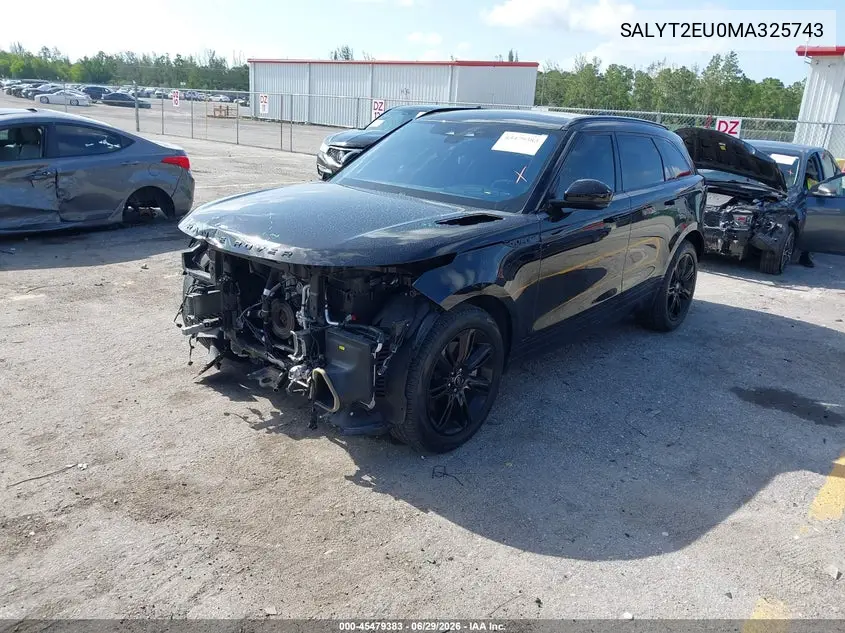 2021 Land Rover Range Rover Velar P340 R-Dynamic S VIN: SALYT2EU0MA325743 Lot: 45479383