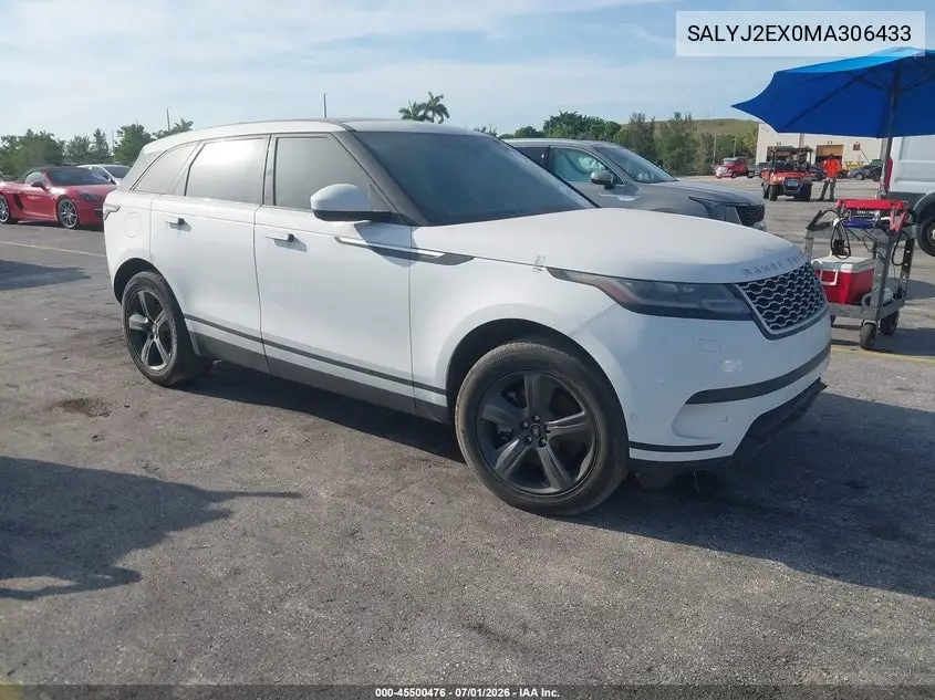 2021 Land Rover Range Rover Velar P250 S VIN: SALYJ2EX0MA306433 Lot: 45500476