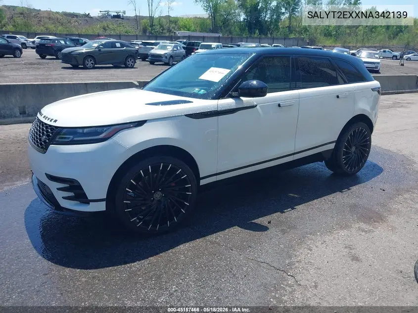 2022 Land Rover Range Rover Velar P250 R-Dynamic S VIN: SALYT2EXXNA342139 Lot: 45157466