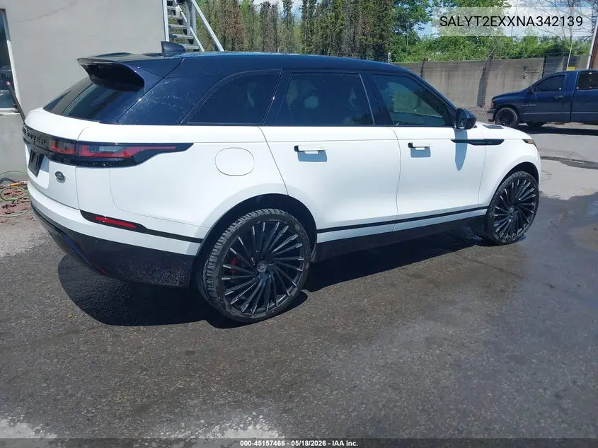 2022 Land Rover Range Rover Velar P250 R-Dynamic S VIN: SALYT2EXXNA342139 Lot: 45157466